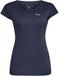 Salewa T-shirt Puez Melange Dry M S/S Tee Bleu Femme