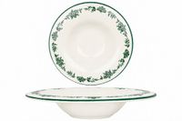 Bonna assiette à pâtes - Lavis Green - Porcelaine - 28 cm - lot de 2