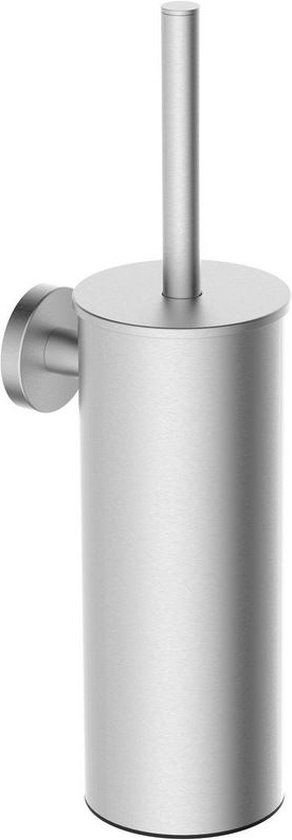 Merkloos Wiesbaden Alonzo - Toiletborstel Set - Hangend - Geborsteld RVS - 8720365817625