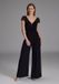 Swing zwarte jumpsuit met pailletten – 3XL