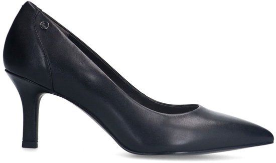 No Stress - Dames - Zwarte leren klassieke pumps - Maat 39