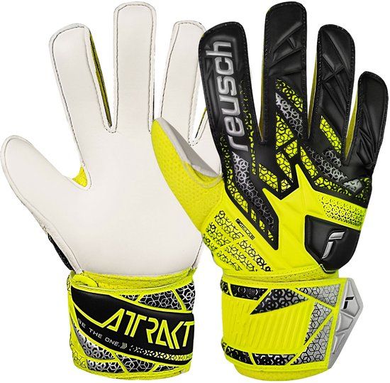 Reusch Attrakt Solid Junior Keepershandschoenen Geel 4