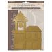 Stamperia - Crafty Shapes for Scrapbooks, Albums, Cards, Bullet Journals and More, Decorate with Papers and Paint, Perfect for Hobbies, Crafts and Gifting (Silent Sea, Bell Tower and Bridge Landscape)