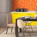 Ambiance Sticker Zelfklevende tegelmuurstickers voor keuken en badkamer - 9 oranje mozaïek cementtegelstickers - 9 stickers 10x10cm