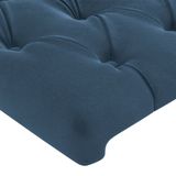 VidaXL Hoofdeind & Voeteind Donkerblauw Polyester/Hout 1830 mm x 230 mm x 780 mm