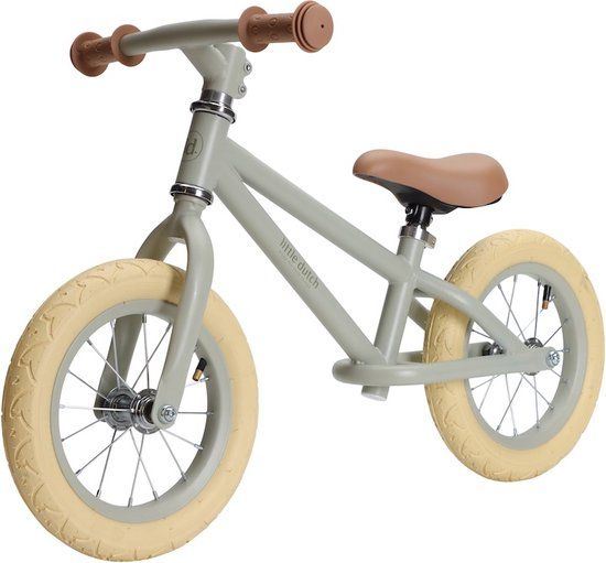 Little Dutch Loopfiets olive - mat | 12 Inch | 2 jaar garantie