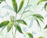 ARCHITECTS PAPER Botanisch & Tropisch Vliesbehang 10.05 m x 0.53 m Groen Wit Blauw