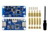 Waveshare PoE Ethernet/USB HUB HAT for Raspberry Pi Zero/Zero W/Zero WH 3X USB 2.0 Ports 802.3af-Compliant