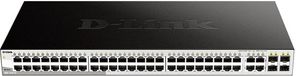 D-Link DGS-1210-52 - Smart+ Managed Switch - 48x Gigabit Ethernet, 4x GbE/SFP Combo