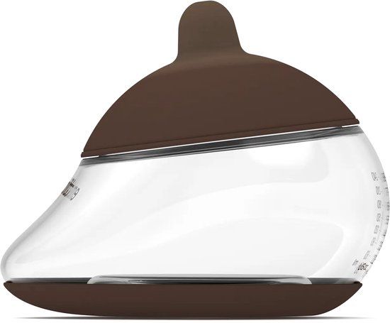 Emulait Anatomy Babyfles - Kleur: Rich - Maat: 3 - 240 ml - borstvormig - natuurlijk voeden - anti-koliek - bpa-vrij