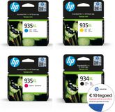 HP 935XL & HP 934XL - Inktcartridge - Origineel - Hoge capaciteit - Kleur en Zwart + Instant Ink tegoed