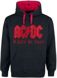AC/DC In Rock We Trust Heren Trui met capuchon - zwart/rood - L