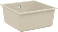 vidaXL Wasbak 80% kwarts en 20% hars 430 x 460 mm beige