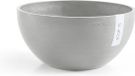 Ecopots Brussels 25 - White Grey - Ø25 x H12 cm - Ronde witgrijze bloempot