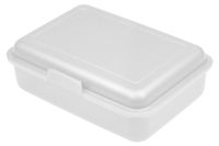 School-Box Boîte à lunch pour enfants – Medium, Made in Germany, sans BPA, Boîte à lunch robuste avec fermeture à clip, Transparent