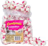 Candyman Salmiak Knotsen Lollies 6 x 150 stuks
