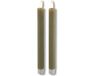 Countryfield Bougies LED 2 pièces Taupe 24 cm avec télécommande