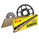 Kettingset DID Kettingset staal 520VX3 / 118 eindeloos voor KTM Duke 200 cc bouwjaar 2011-2014
