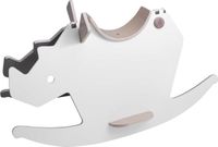 Sebra I Rock Rhino Cheval à bascule - Gris/Blanc