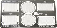 Tamiya Modelbouwdecoratie - 12666 Panther D. - Photo-Etched Grille Set Photo-etch