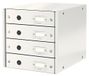 Leitz Ladekast, 4 Laden, A4, Click And Store, 60490001 - Wit