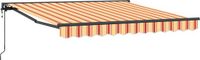vidaXL Zonnescherm Frame Meerkleurig 350 x 250 cm Polyester