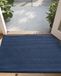 DEXI Deurmat binnentapijt voor binnen, vooringang, antislip laag profiel, wasbaar voor ingang, 49,5 x 80 cm, blauw
