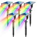 Lanterne solaire, RGB, set de 5, 20 LED, IP67, étanche