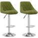 Maison Exclusive - Lot de 2 tabourets de bar en velours vert clair