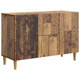 vidaXL Dressoir Oud hout 89 x 34,5 x 60 cm Bewerkt hout