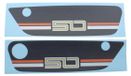 Suzuki Sticker set, noir, pour Suzuki K50 N / DN