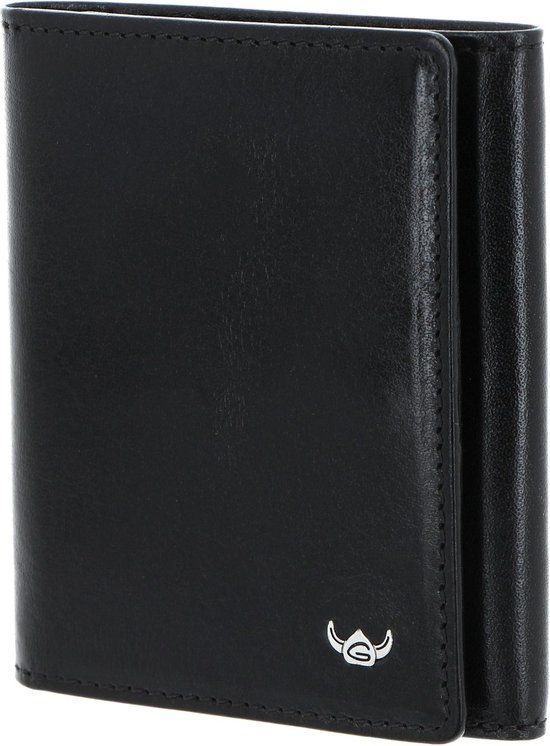 Golden Head Leren portemonnee Colorado RFID Protect Minischeintasche 1011 Schwarz zwart
