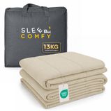 Sleep Comfy Verzwaringsdeken - 13 kg - 200x200cm - Zand