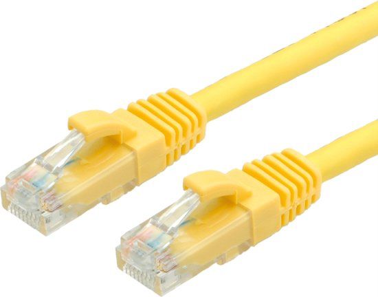 Value UTP Cat.6 (Class E) patchkabel, LS0H, geel, 1 m
