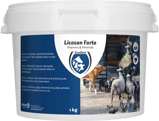Excellent Licosan Forte - 1 kg - Aanvullend diervoeder voor rundvee, kalveren, schapen, lammeren, pluimvee en duiven