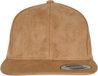 Flexfit Suede Leather Snapback khaki one size Snapback Pet - Bruin
