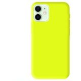 Apple iPhone 12 Mini Siliconen Matte Hoesje - Geel