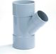 Dyka T-stuk 3x lijmmof 45° PVC keurmerk BRL52100 160 x 110mm