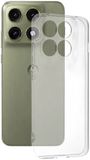 Techsuit Hoesje geschikt voor Motorola Edge 70 Pro - Clear Silicone Back Cover - Transparant