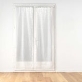 douceur d'intérieur Paar rechte stangdoorvoer (2 x 70 x 200 cm) Maissa, gezandstraald, wit