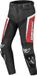 Berik Misle Zwart Wit Rood Leren Motorbroek - Broek