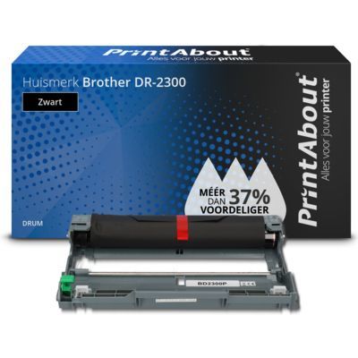 PrintAbout DR-2300 Drum | Zwart | Compatibel met Brother printers