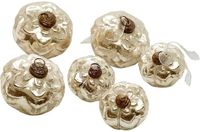 LOBERON Kerstballen set van 6 Xilianne antiekzilverkleurig