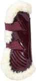 Kentucky Horsewear - Vegan bont Peesbeschermers bamboo elastiek bordeaux XS