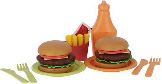 Jipy - Bioplastic Hamburger Speelset - 25 Delig
