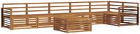vidaXL - Hoek loungeset - 7-delig - Naturel - Acaciahout