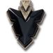 Jibbitz Charm Gold And Black Arrowhead