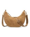Expatrié Schoudertas 'Lea Small Suede' sepia