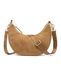 Expatrié Schoudertas 'Lea Small Suede' sepia