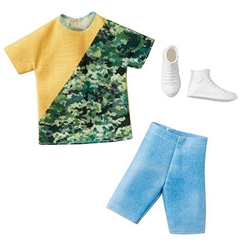 Barbie Ken Fashion Beach - T-shirt, shorts en coole sneakers - GRC78